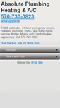 Mobile Screenshot of absoluteplumbingheatingac.com